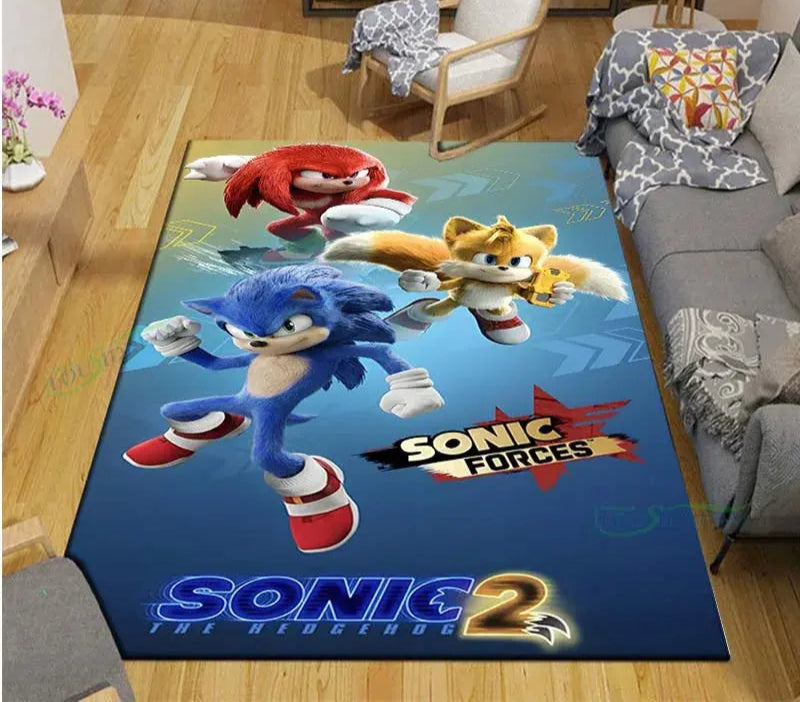 Anime Characters S-Sonics Carpet for Living Room Home Sofa Decoration,Children Game Large Decor Floor Mat Yoga Mat Large Carpet Trikidsworld