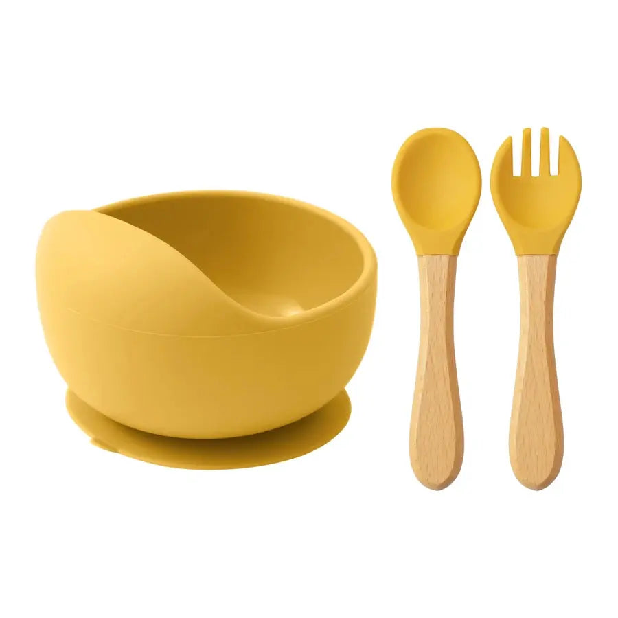 Tiny Bites Trio: Suction Feeding Set for Little Ones Trikidsworld