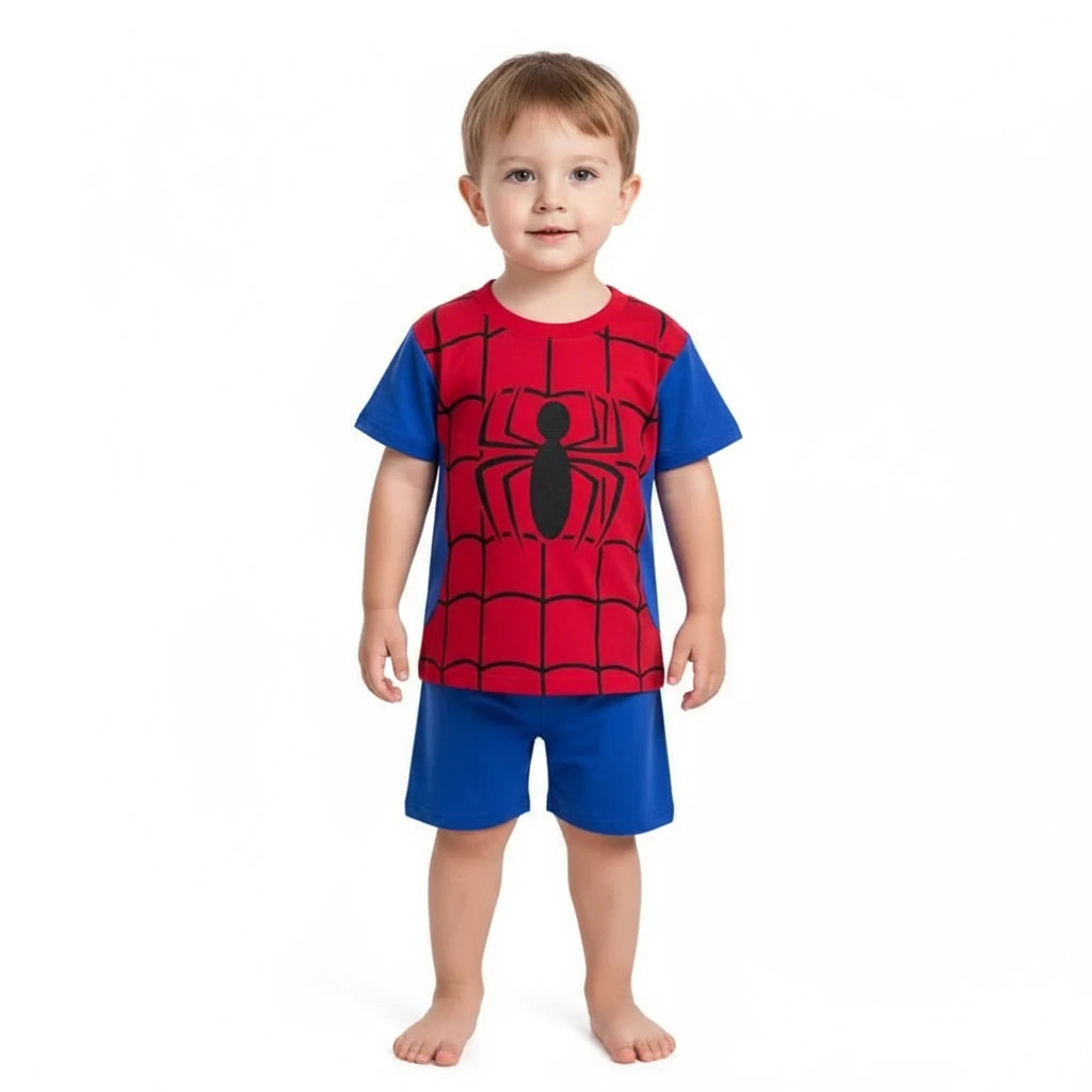 New children Boys Nighty classical Cartoon Girl Nightgown Costume Boys Cute Set Baby Toddler Short Sleeve Pajamas Sets Home Wear Trikidsworld