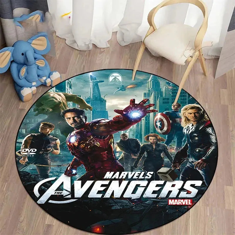 Marvel Round Carpet with Disney Heroes Trikidsworld