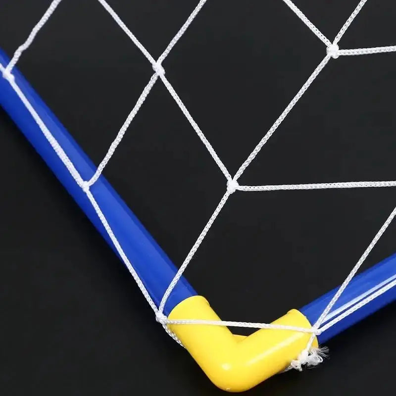 Indoor mini folding football soccer ball goal post net set pump kids sport outdoor home game toy child birthday gift plastic Trikidsworld