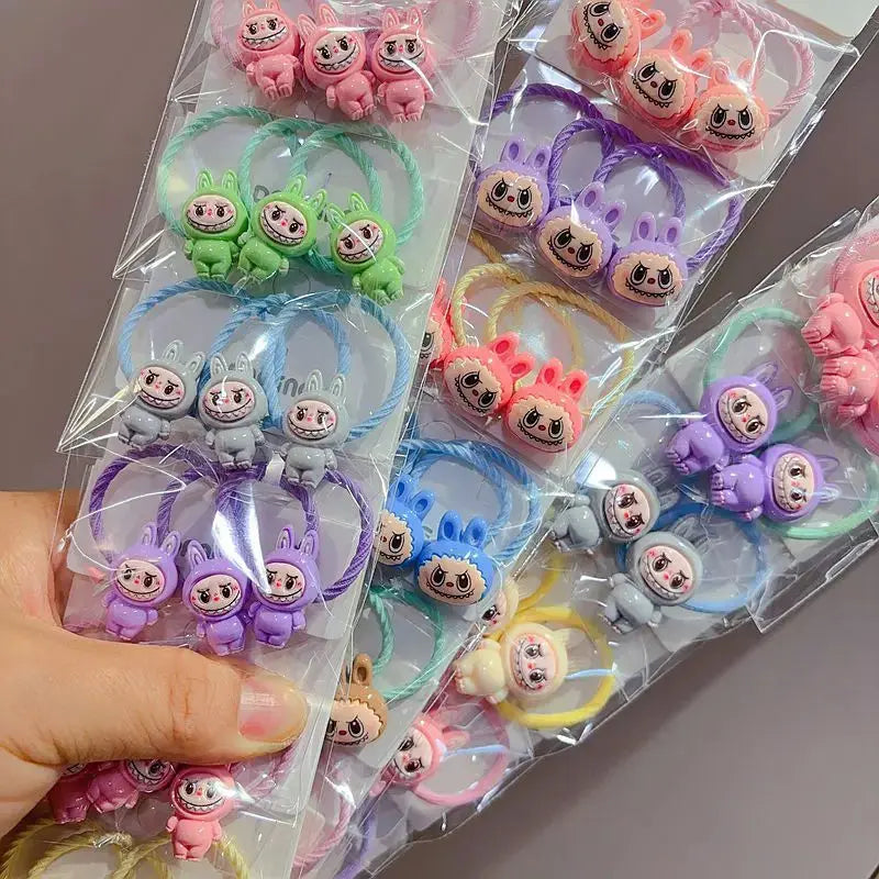 20pcs New for bubu HairRope Doll Cute Cartoon Anime Hair Loops Not Harm Hair Headwear Accessories Gift for girl Headband Trikidsworld
