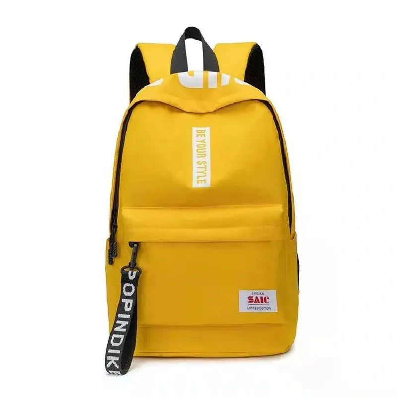Fashion trend backpack backpack for men and women junior high school high school student bag large capacity korean version of th Trikidsworld