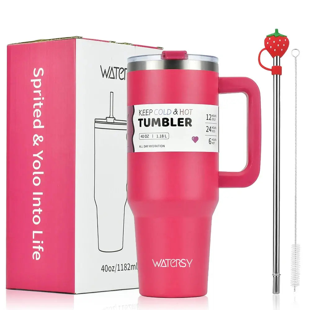 Stainless Steel Tumbler 30oz/40oz – Double Wall Thermos Cup with Lid Trikidsworld