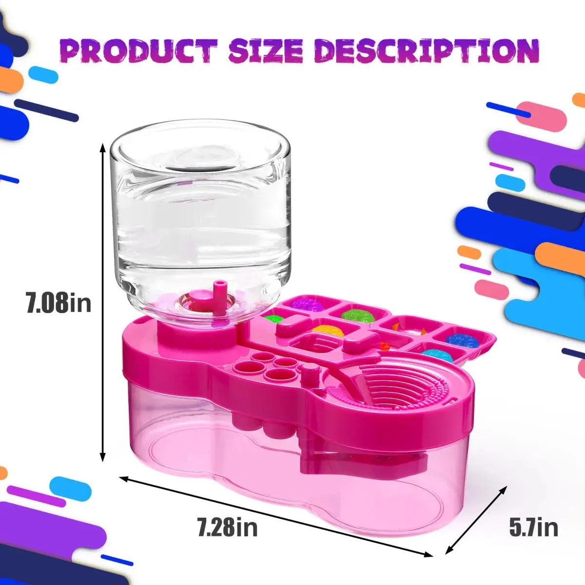 New Paint Brush Cleaner With Drain Button Automatic Water Circulation Paint Brush Cleaning Machine Cleaning Bucket Art Tools Trikidsworld