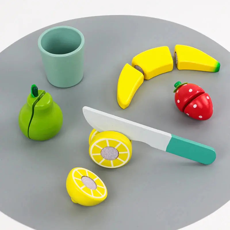 Children's Wooden Tea Set Playset – Pretend Kitchen Toy Trikidsworld