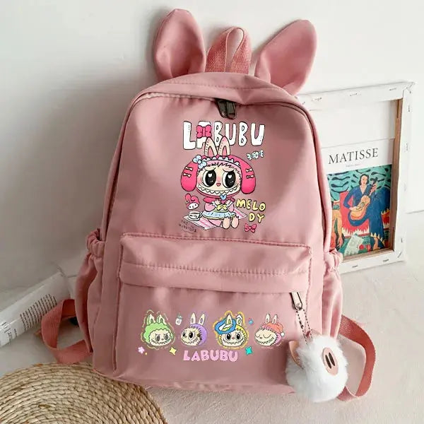 lububu Cute Backpack for Girl Boy Student Teenager Rucksack Women Casual School Bags Travel Rabbit Ears Mochila Birthday Gifts Trikidsworld