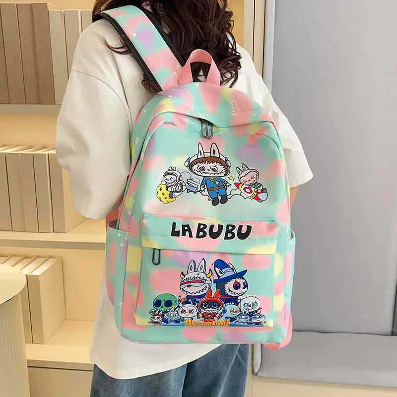 BANDAI Cartoon Printed Backpack For Teenage Student Cute Monster Series Girl Boy Large Capacity Schoolbag Knapsack Laptop Bag Trikidsworld