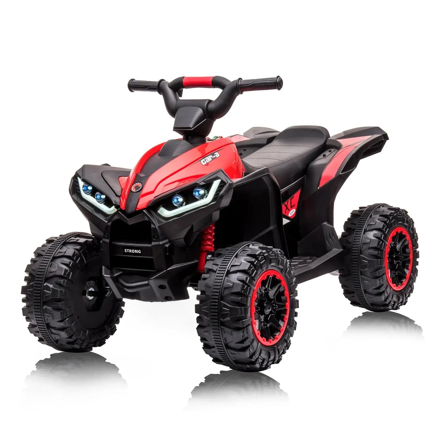 12V Kids Ride On ATV, Electric Battery, Powered Four Wheeler with Music, Led Lights, Soft Start, USB Port, and Treaded Tires Trikidsworld