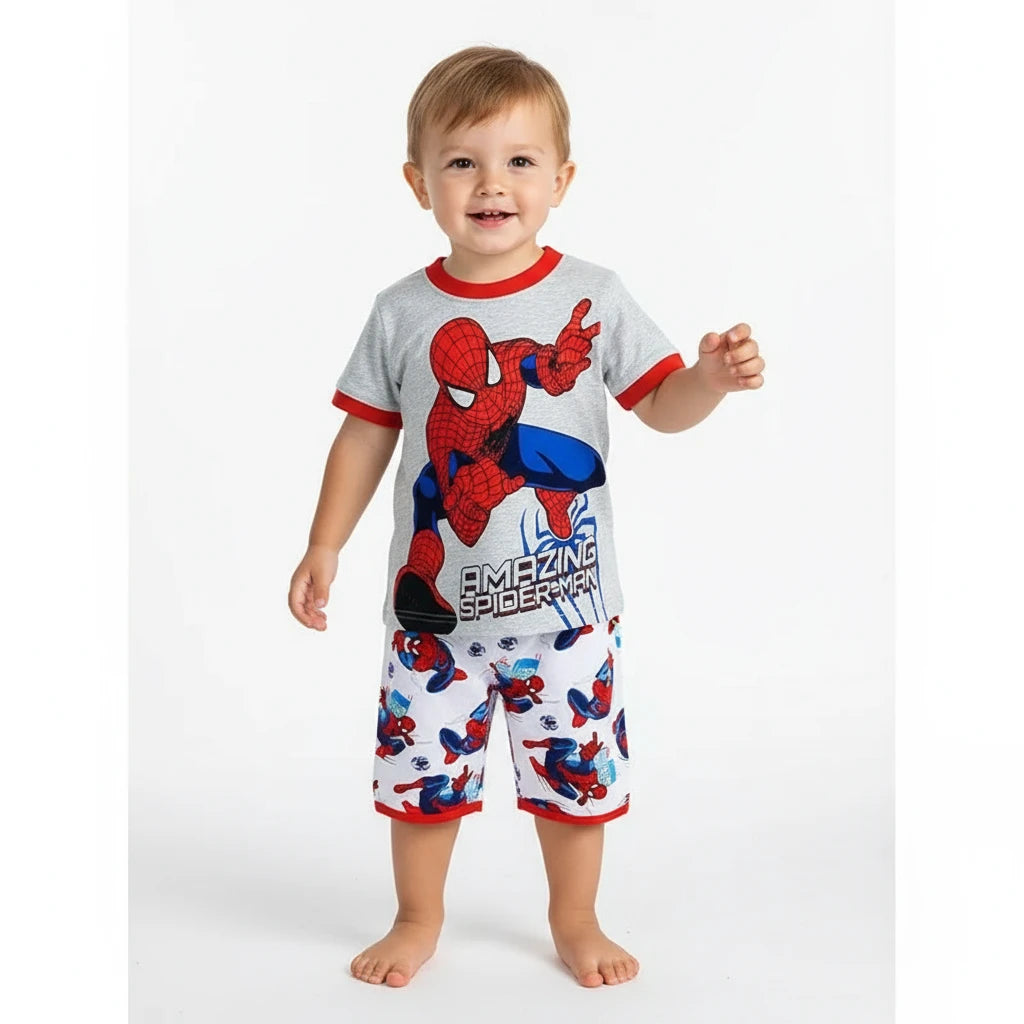 New children Boys Nighty classical Cartoon Girl Nightgown Costume Boys Cute Set Baby Toddler Short Sleeve Pajamas Sets Home Wear Trikidsworld