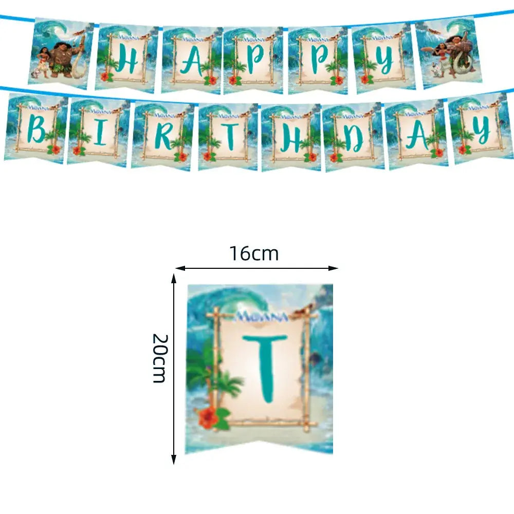 Moana Birthday Party Decoration Cartoon Trikidsworld