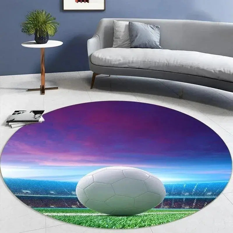 Soccer Round Carpet for Home Decor Trikidsworld