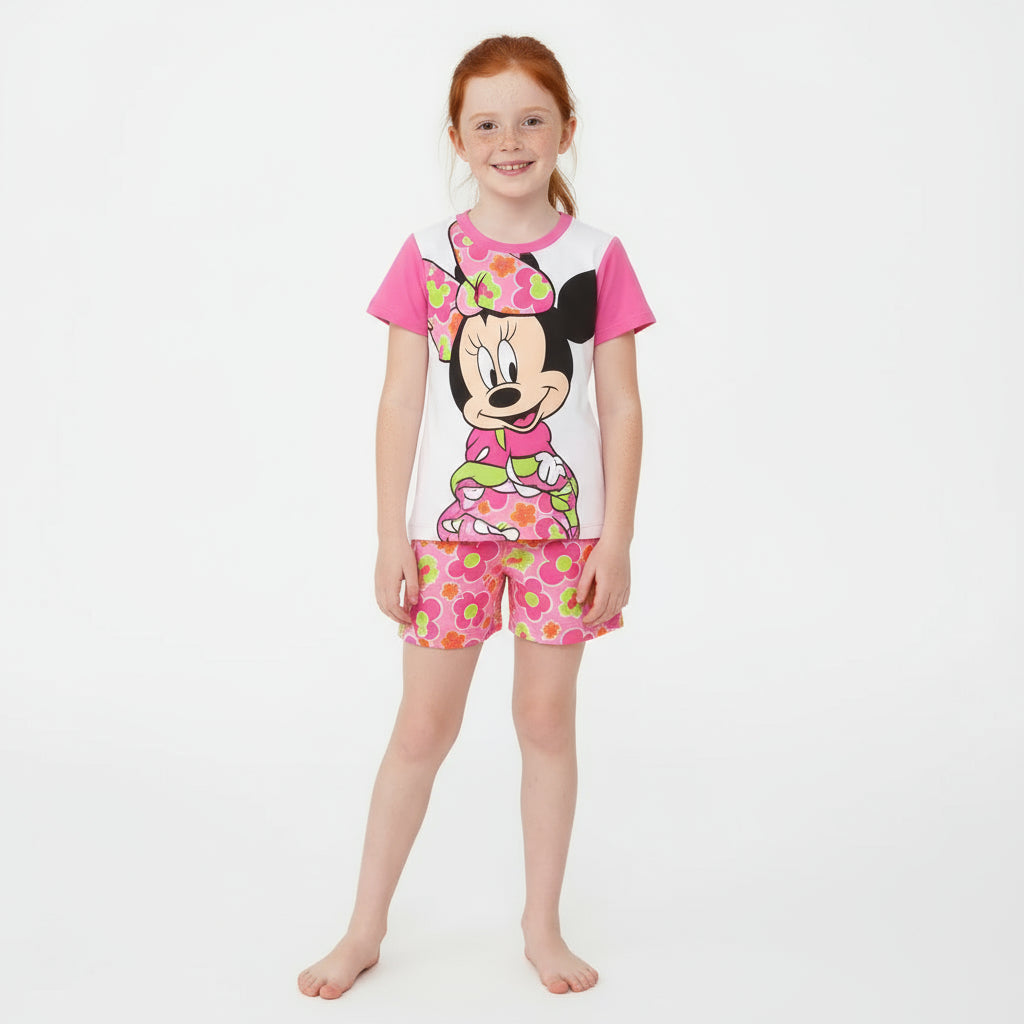 Summer Kids Pyjamas Children Sleepwear Baby Set Elsa Girls Minnie Short sleeved Pijamas Cotton Nightwear Clothes Pajamas Sets Trikidsworld
