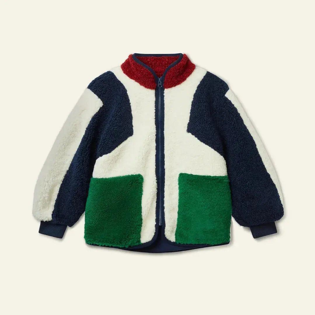 Children's Jacket 2025 Winter New Fashionable Thickened Warm Splicing Boys' Jacket Pure Cotton Plush Versatile Children's Vest Trikidsworld