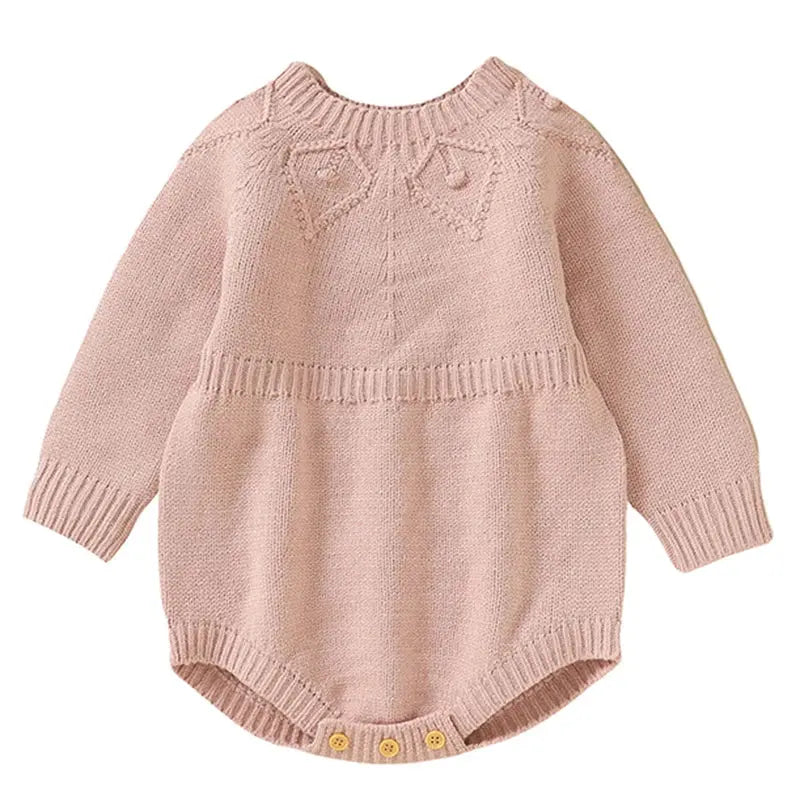 2025 Christmas Baby unisex Jumpsuit Green Newborn Cute Clothes Autumn Winter Boys Girls Round Neck Christmas Gift Knit Bodysuit Trikidsworld