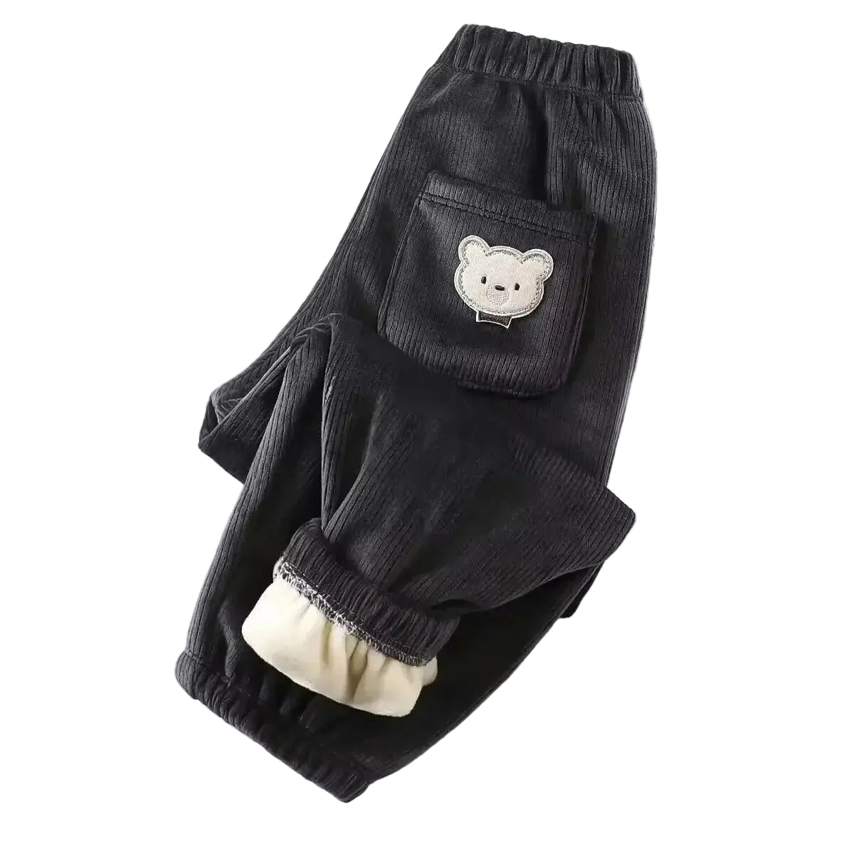 Kids Warm Pants Autumn Winter Girls Thicken Trousers Baby Boys Cute Bear Print Children Casual Harem Pants Trikidsworld