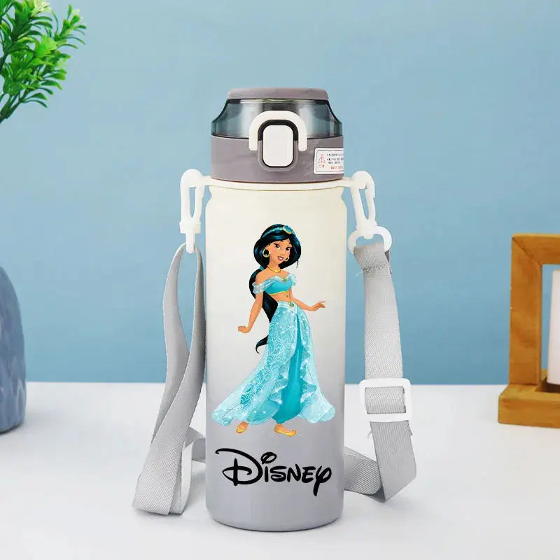 Disney Princess Thermos Bottle – Elsa, Straw & Strap Trikidsworld
