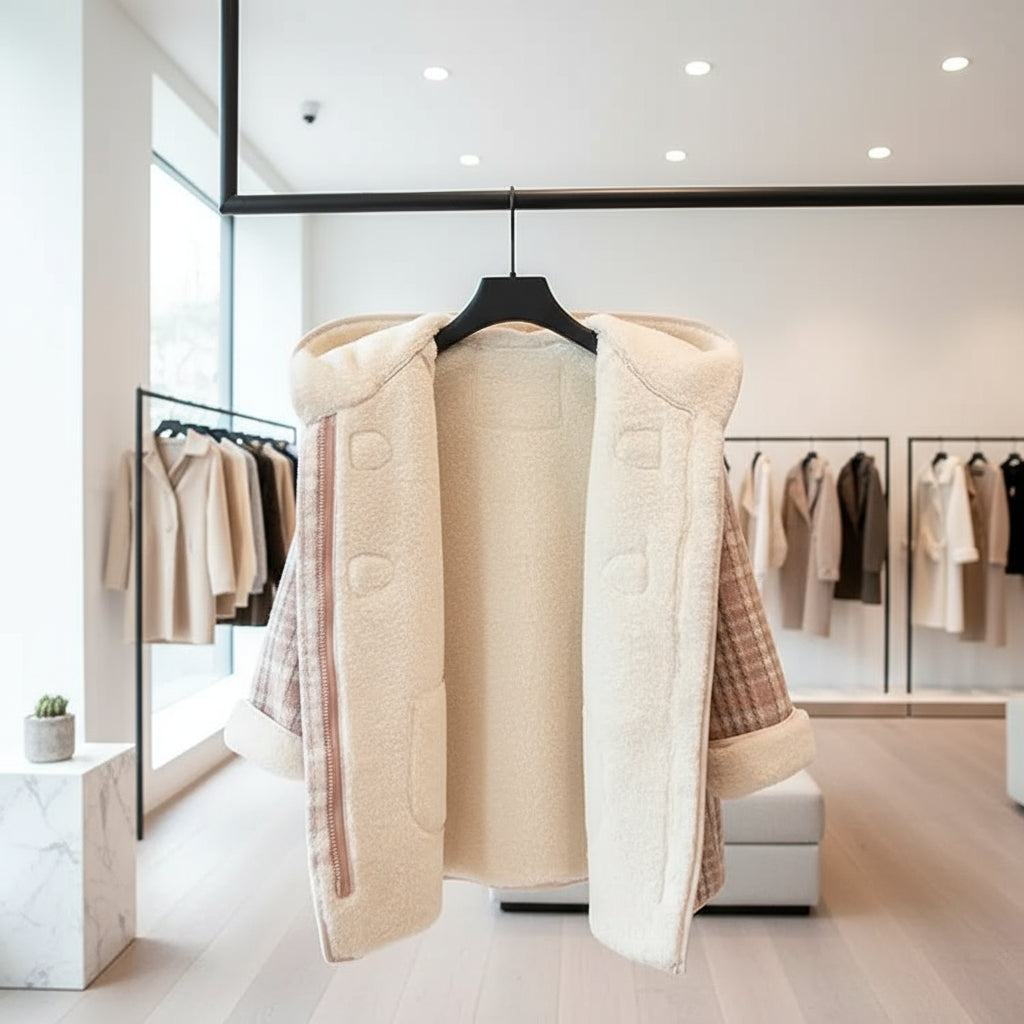 Girls' Plaid Hooded Fleece Coat - Winter Jacket for 2-9 Years, Cozy Kids Outerwear for Baby Toddler Coat for Girls Trikidsworld