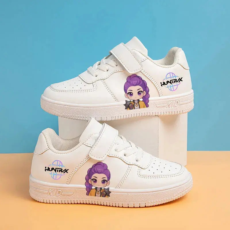 KPop Demon Hunters Kids Shoes New Huntrix Casual Sneakers 2-12Y Children Basket Shoes Girls Girl Group Basket ShoesSize 27-37 Trikidsworld