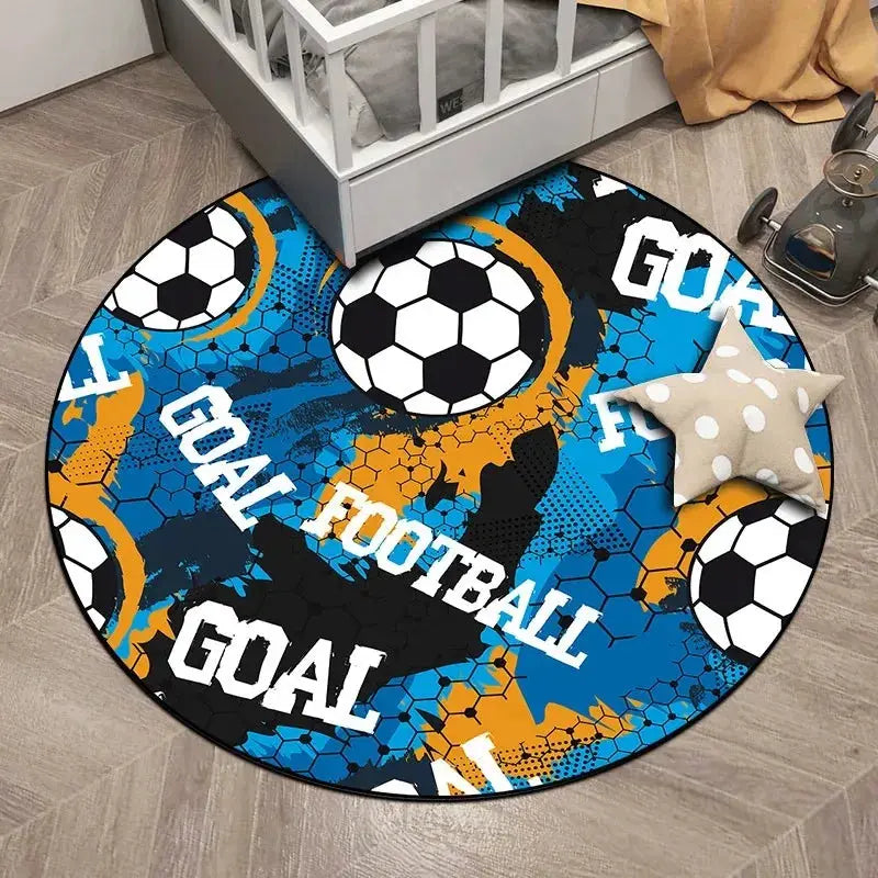Soccer Round Carpet for Home Decor Trikidsworld