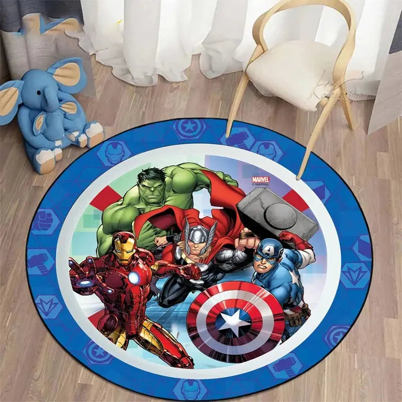 Marvel Round Carpet with Disney Heroes Trikidsworld