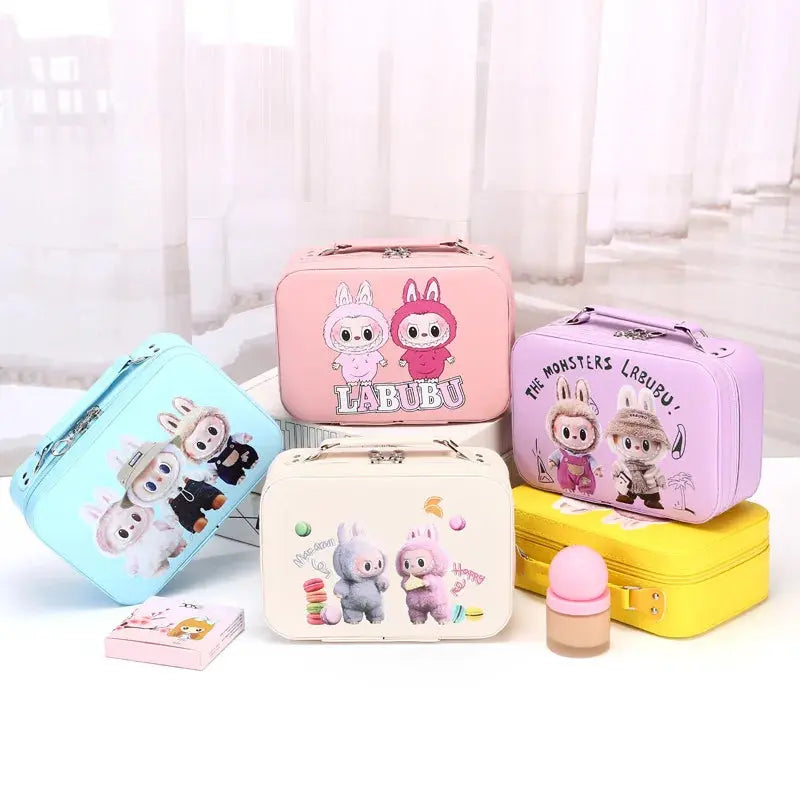 New Cute Cartoon Monster Doll Makeup Bag Multi Functional Handheld Portable Small Square Storage Bag Children's Birthday Gift Trikidsworld