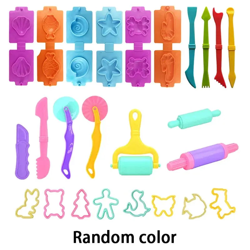 Kids Play Dough Tool Kit – Animal & Ocean Molds Set Trikidsworld