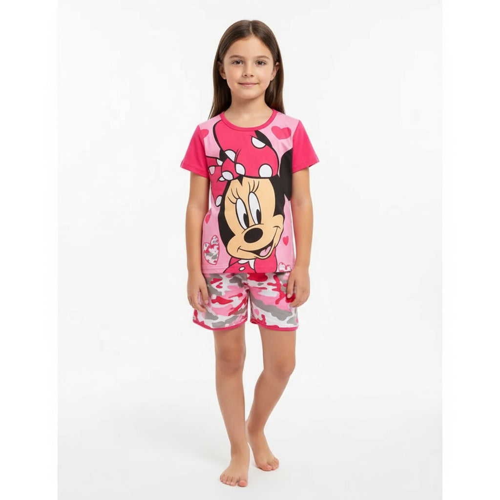 Summer Kids Pyjamas Children Sleepwear Baby Set Elsa Girls Minnie Short sleeved Pijamas Cotton Nightwear Clothes Pajamas Sets Trikidsworld