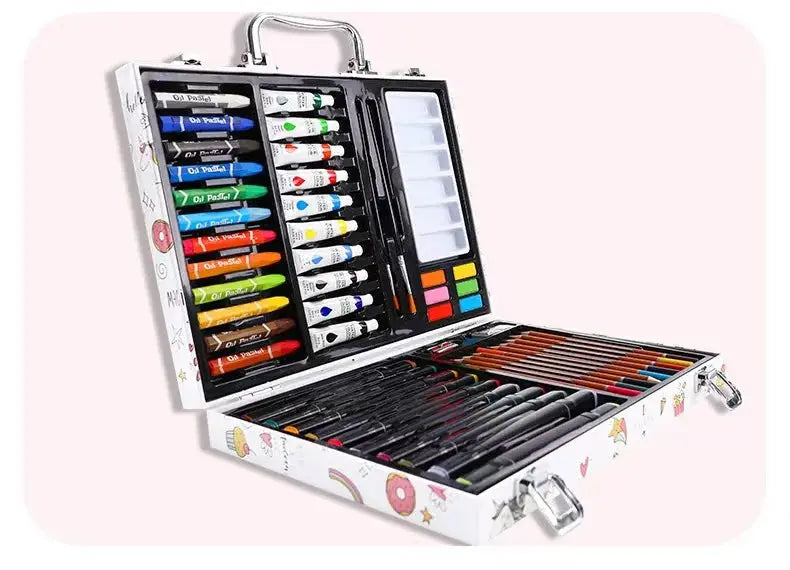 53 pcs Art Painting Set Gift for Kids DIY Drawing Painting with Markers Pigments Brush Set Stationery Supply Trikidsworld