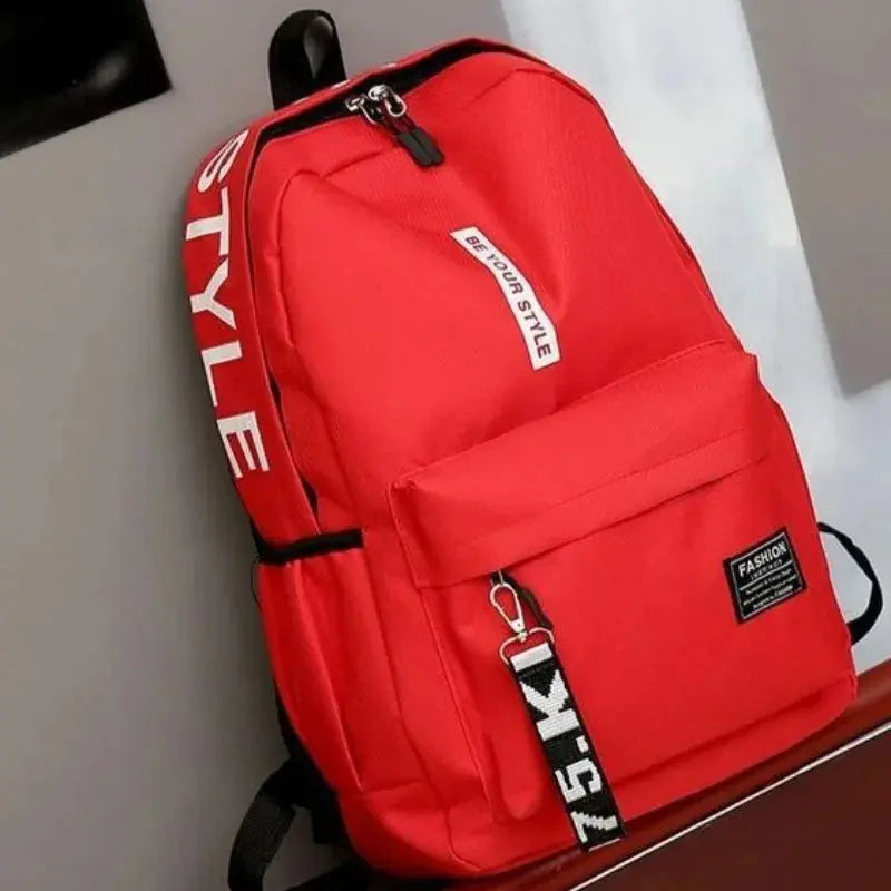 Fashion trend backpack backpack for men and women junior high school high school student bag large capacity korean version of th Trikidsworld