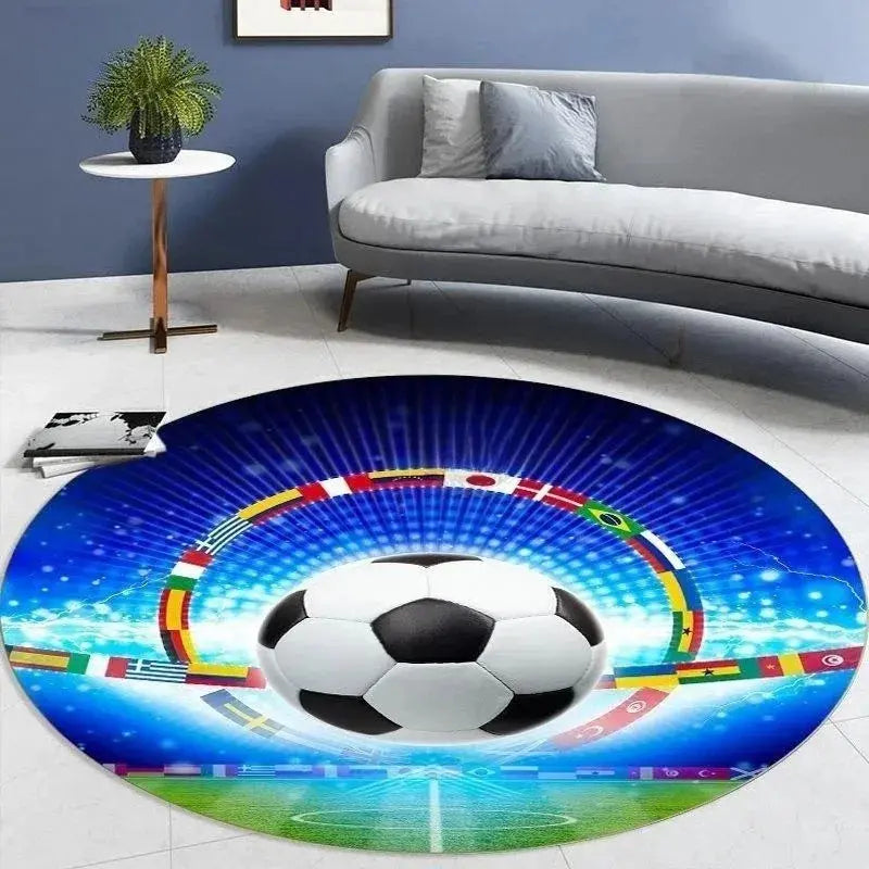 Soccer Round Carpet for Home Decor Trikidsworld