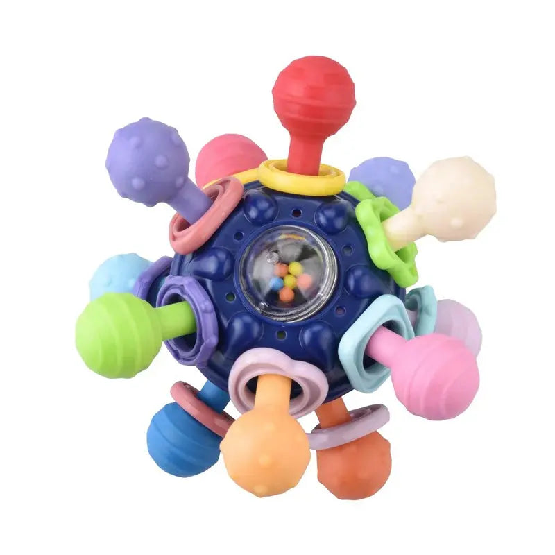 Baby Montessori Pull String Sensory Toys – Teething & Activity Silicone Toys for 6-12 Months Trikidsworld