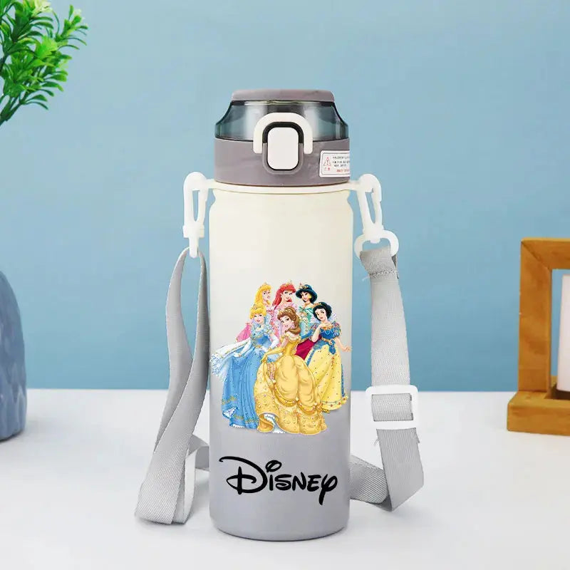 Disney Princess Thermos Bottle – Elsa, Straw & Strap Trikidsworld