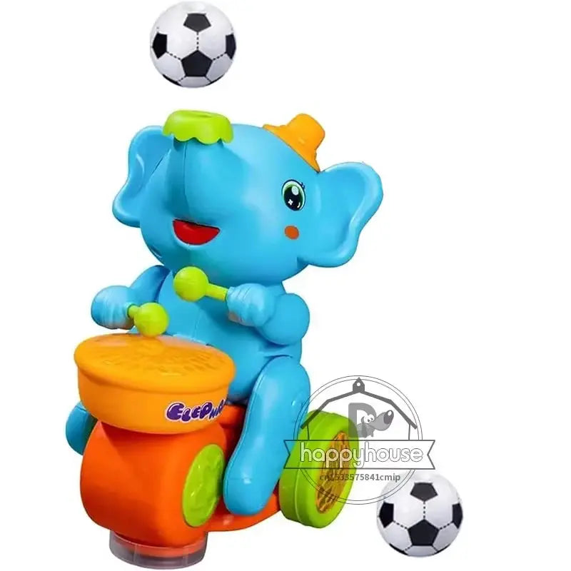Musical Walking Elephant Drummer Toys for Kid Musical Toy with LED Light Music Sensory Activity Toys Learning Educational Toys Trikidsworld