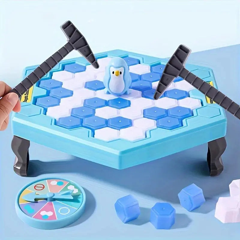 Save Penguin Knocking Ice Toy, Ice Breaker Knocking And Disassembling Wall Board Game Novelty Game Interactive Toy Trikidsworld