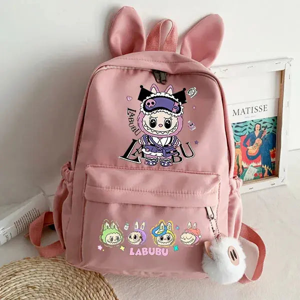 lububu Cute Backpack for Girl Boy Student Teenager Rucksack Women Casual School Bags Travel Rabbit Ears Mochila Birthday Gifts Trikidsworld