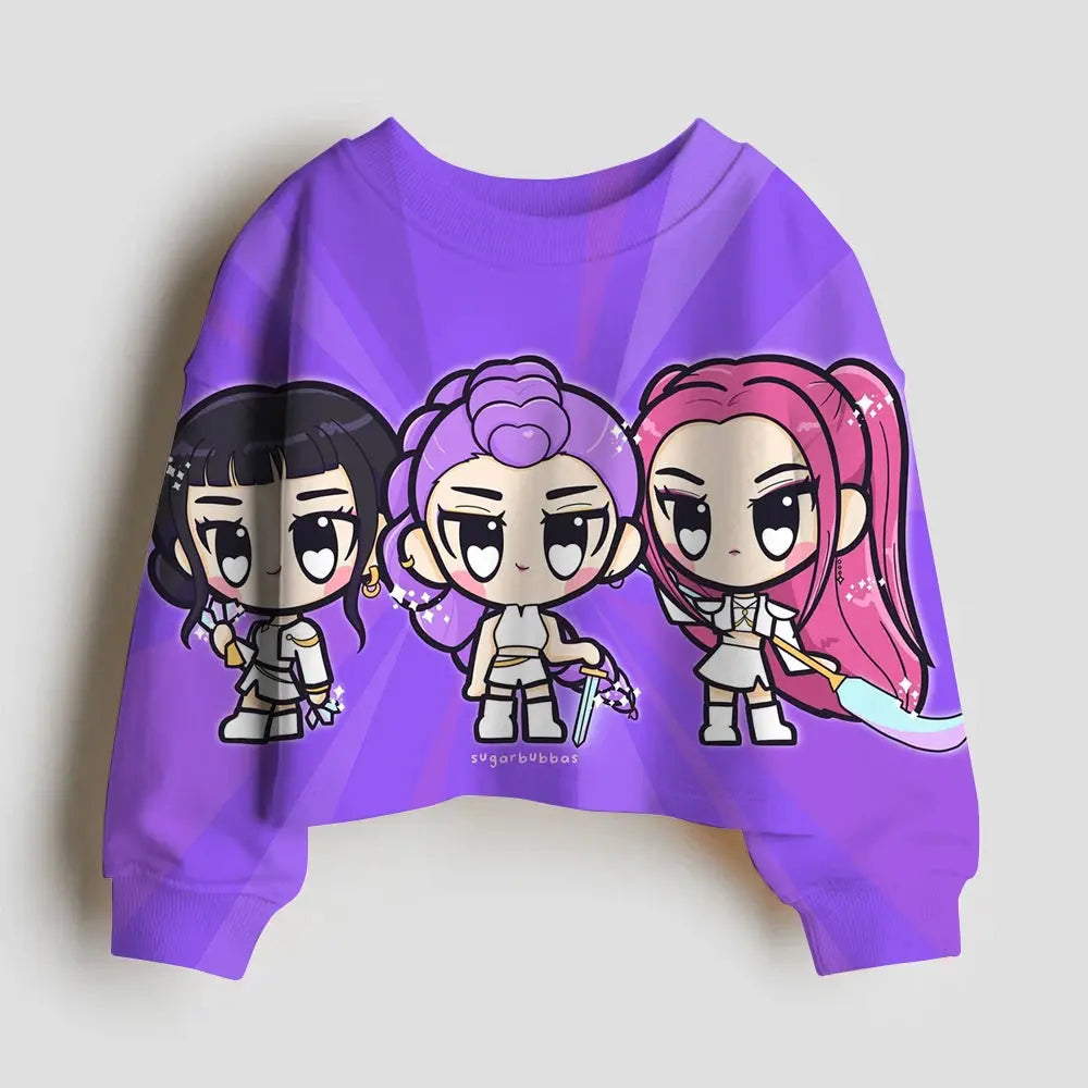 Kpop Demon Hunter Hoodies Kids Kawaii Rumi Mira Zoey Sweatshirt Girls Boys Winter Pullover Long Sleeves Children Clothes Gift Trikidsworld