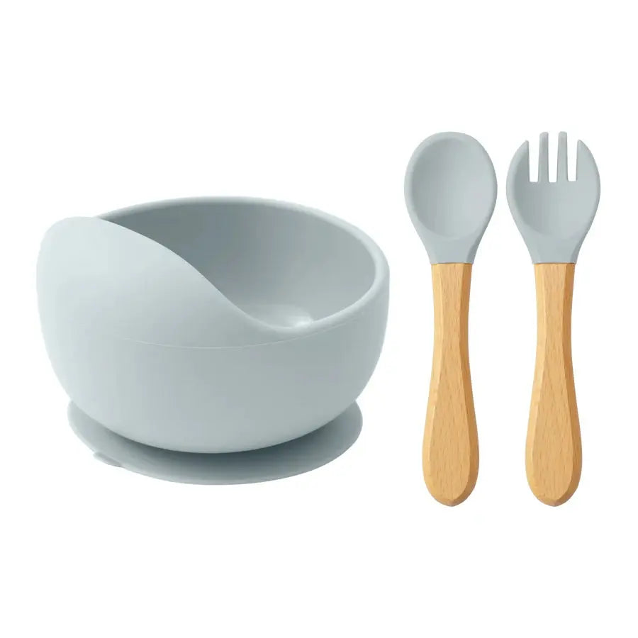 Tiny Bites Trio: Suction Feeding Set for Little Ones Trikidsworld