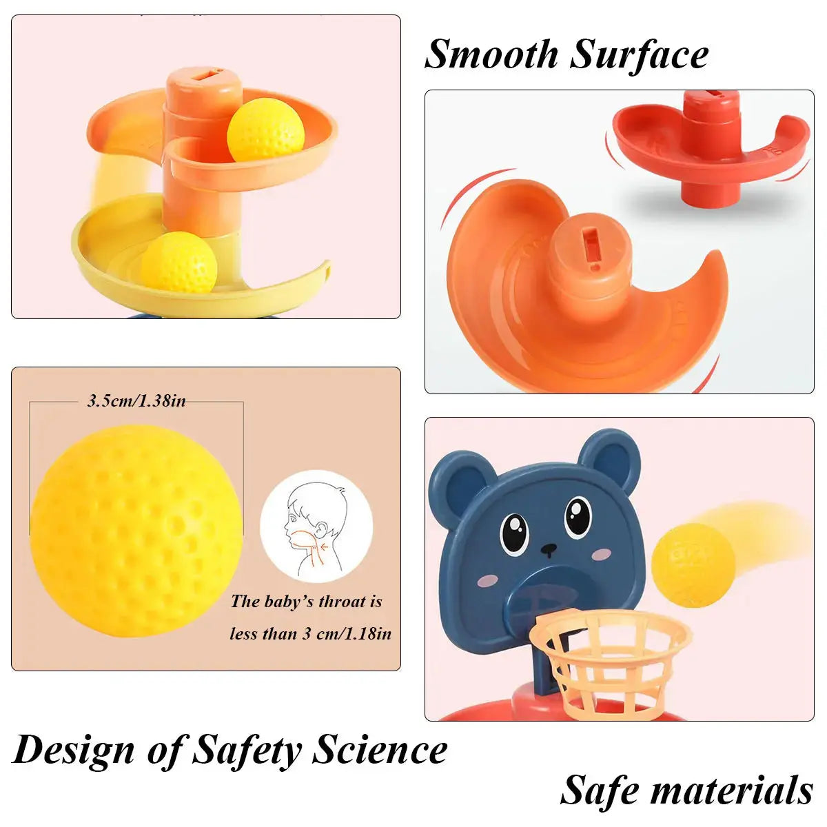 Different Layers Baby Track Rolling Ball Toy Early Educational Puzzle Toy for Children Montessori Sliding Track Tower Kids Gift Trikidsworld