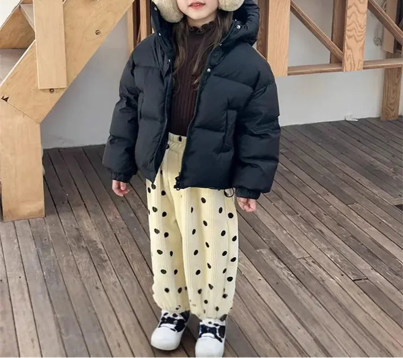 Winter Kids Warm Down Coats Autumn Children Cotton-Padded Jackets Boys Girls Clothing Baby Hooded Outerwear 3-12 Years Trikidsworld