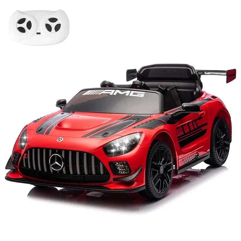 12V Licensed Mercedes-Benz GT3 Kids Ride on Car, Electric Vehicles for Kids Gifts,Ride on Toys with Remote Control, Music Trikidsworld