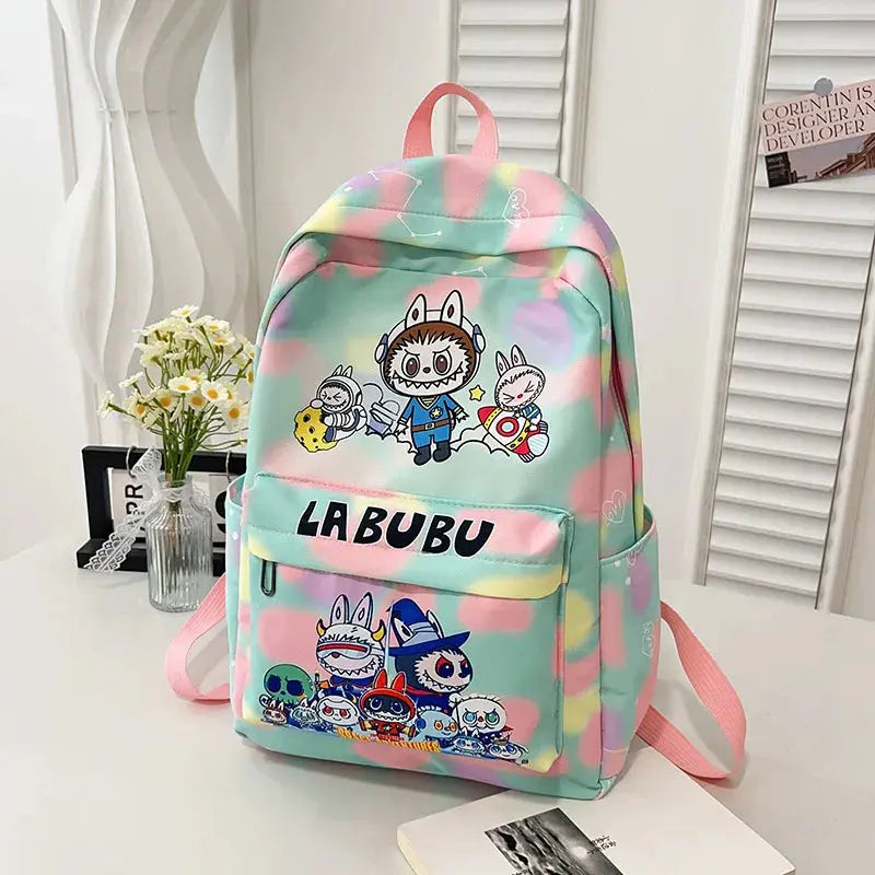 BANDAI Cartoon Printed Backpack For Teenage Student Cute Monster Series Girl Boy Large Capacity Schoolbag Knapsack Laptop Bag Trikidsworld