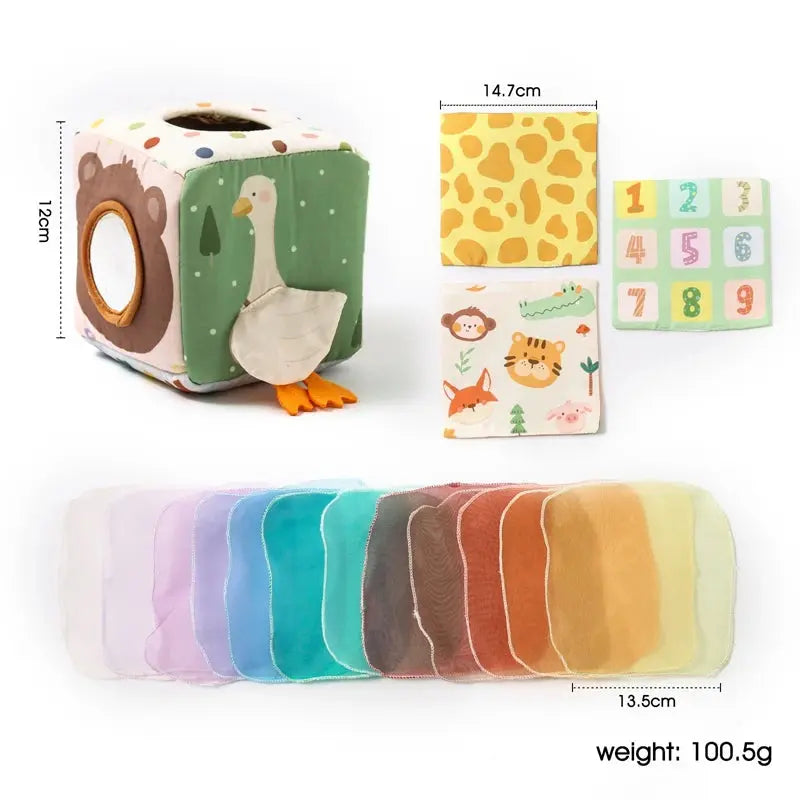 Baby Montessori Toy cotton Magic Tissue Box Finger Exercising Trikidsworld