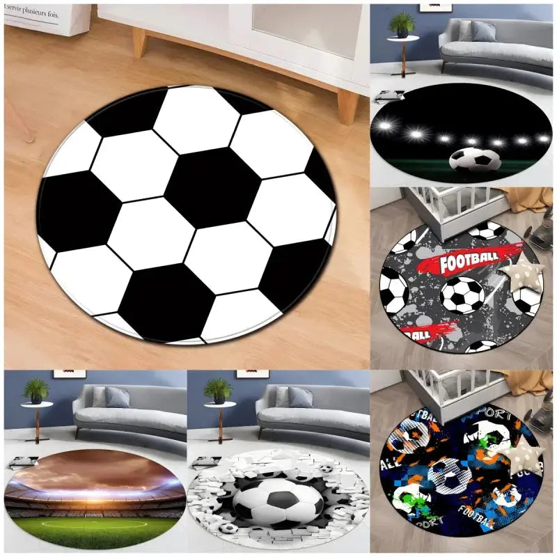Soccer Round Carpet for Home Decor Trikidsworld