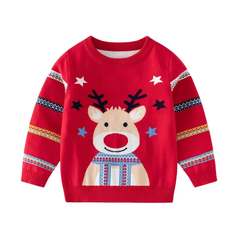 Christmas Sweaters 3-7T New Arrival Christmas Boys Girls Sweaters For Autumn Winter Snowman Children's Sweatshirts Baby Clothes Trikidsworld