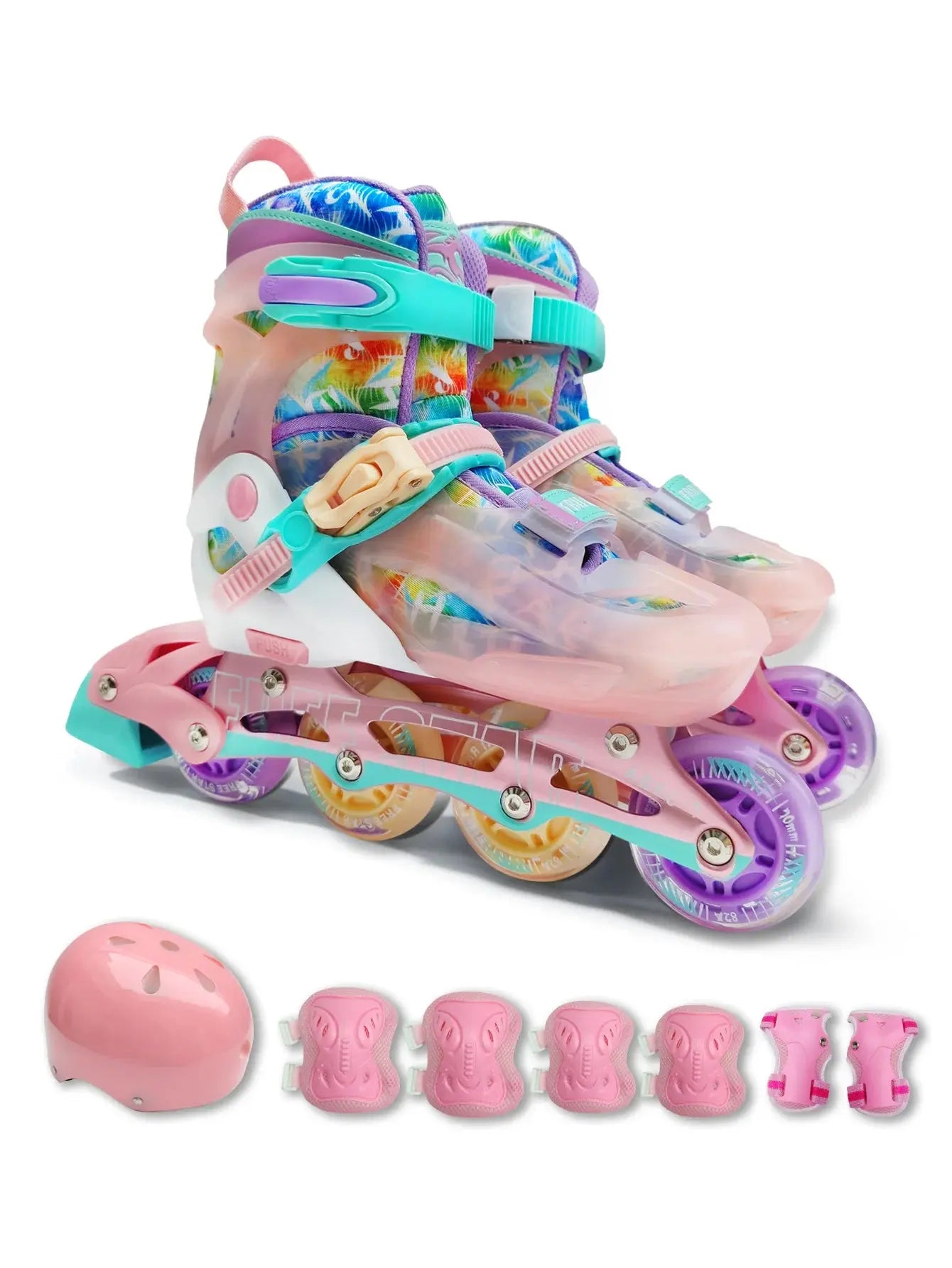Easy Star Flashing Inline Skates – Adjustable & Comfortable Trikidsworld