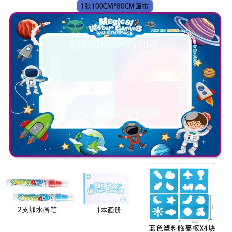 Oversized Magical Water Canvas pens Montessori Toys Learning Blanket Writing Children Drawing Repeated Graffiti Painting kid toy Trikidsworld