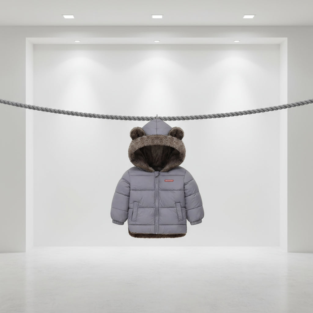 Kids Thick Warm Coats Winter Children's Fleece Hooded Jackets Autumn Cashmere Padded Snowsuit Boys Girls Cotton Outerwear 2-6Y Trikidsworld