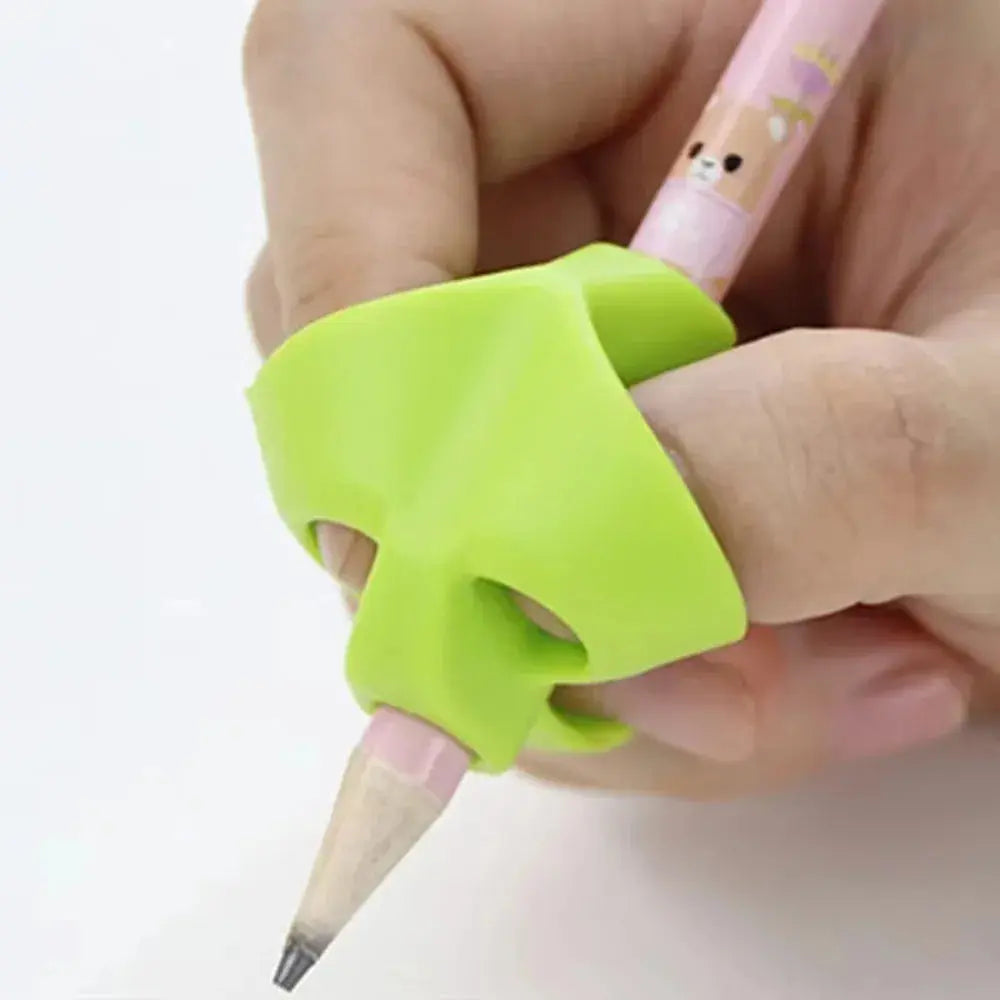 Finger Silicone Pencil Cuffs Child Pencil Adapter Writing Corrector Stationery Aid Grip Posture Correction Device Trikidsworld