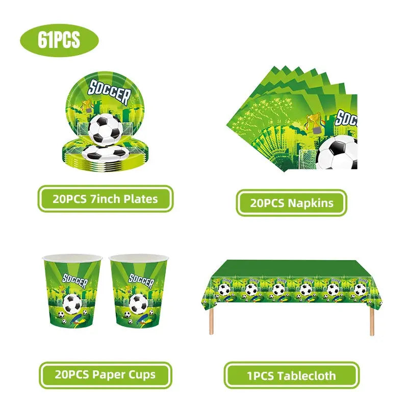 Soccer Football Birthday Decorations Aluminum Trikidsworld